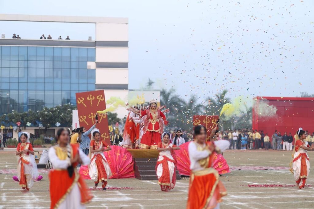 Tisa annual sports day 2025 - udaan: a celebration of spirit and excellence 2 Dance performance by students on the theme of godess durga