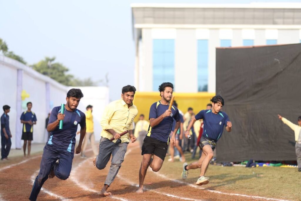 Tisa annual sports day 2025 - udaan: a celebration of spirit and excellence 1 Male 100m race tisa sports day