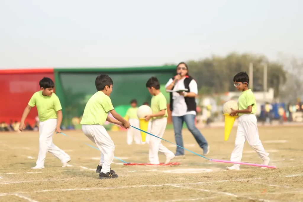 Tisa annual sports day 2025 - udaan: a celebration of spirit and excellence 6 Tisa sports day childerns playing