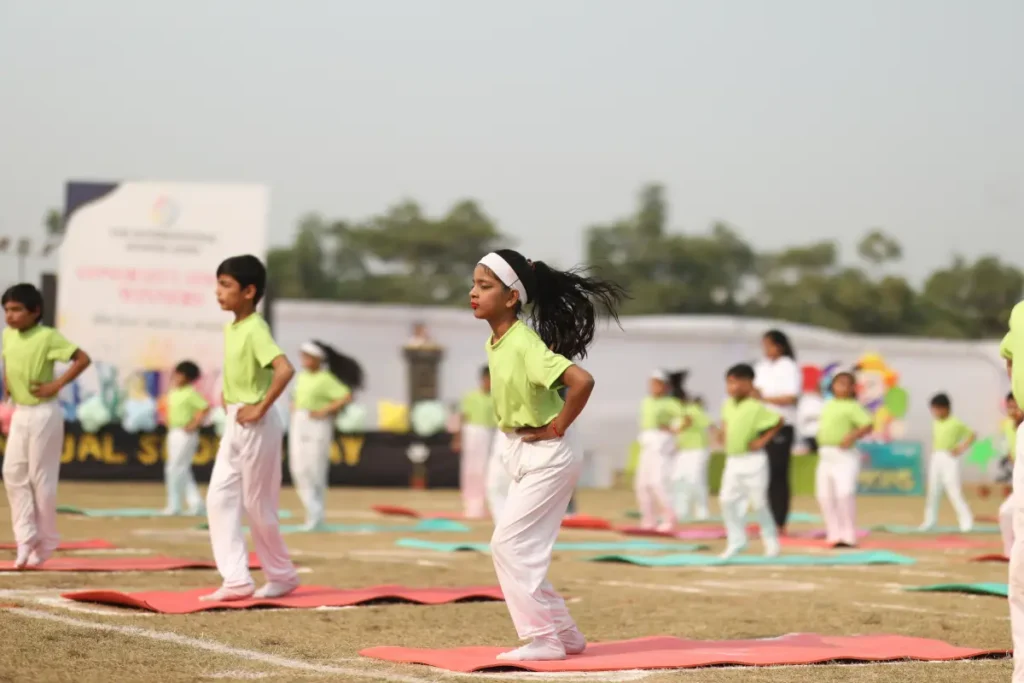Tisa annual sports day 2025 - udaan: a celebration of spirit and excellence 3 Yoga expirence at sports day tisa