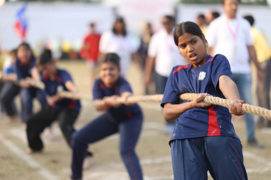 Tisa annual sports day 2025 - udaan: a celebration of spirit and excellence 7 Tisa student on sports day